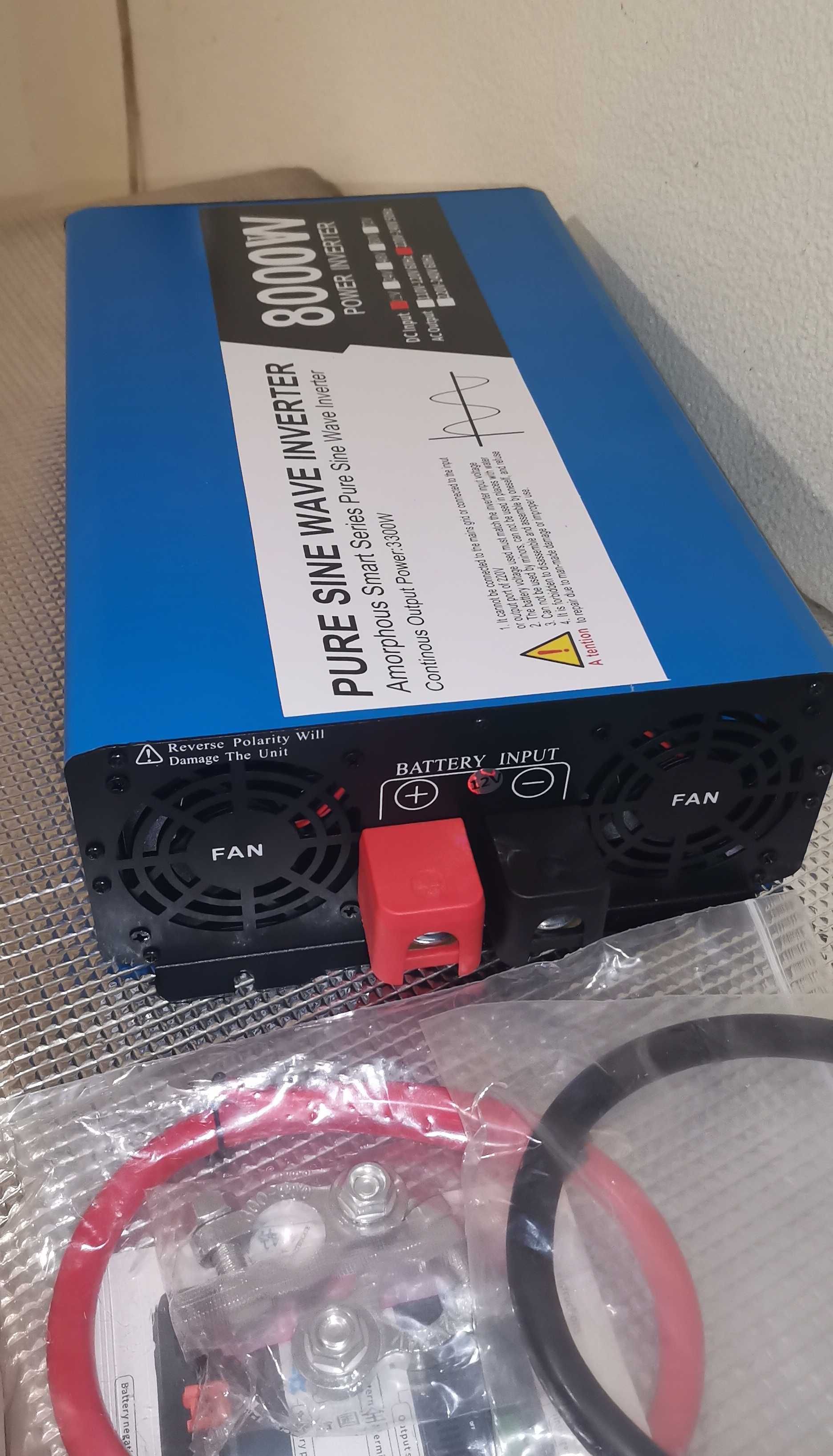 Inversor 8000w Onda Pura 12v ou 24v para 220v NOVO