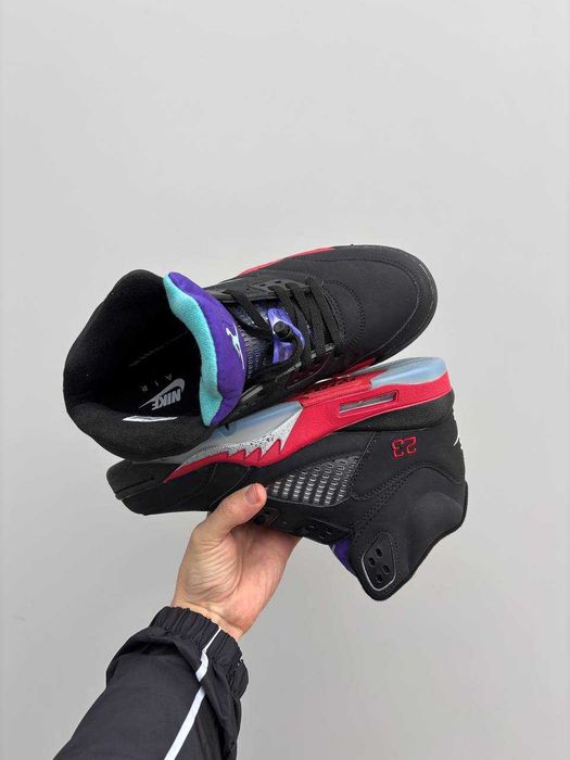 Мужские кроссовки Nike Air Jordan 5 Retro Black Red 40-45 Новинка! Топ
