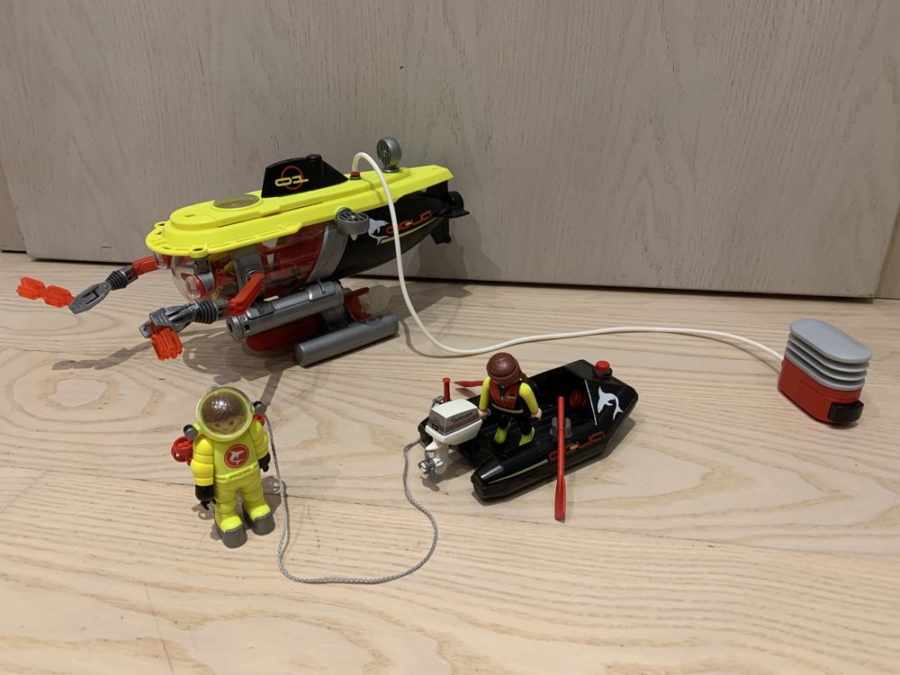 komplet Playmobil piraci, łódź podwodna, rycerze i figurki