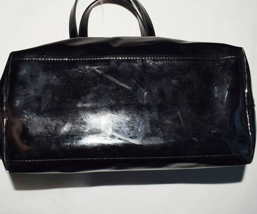 Armani Jeans lakierowana torebka duża shopper na ramię