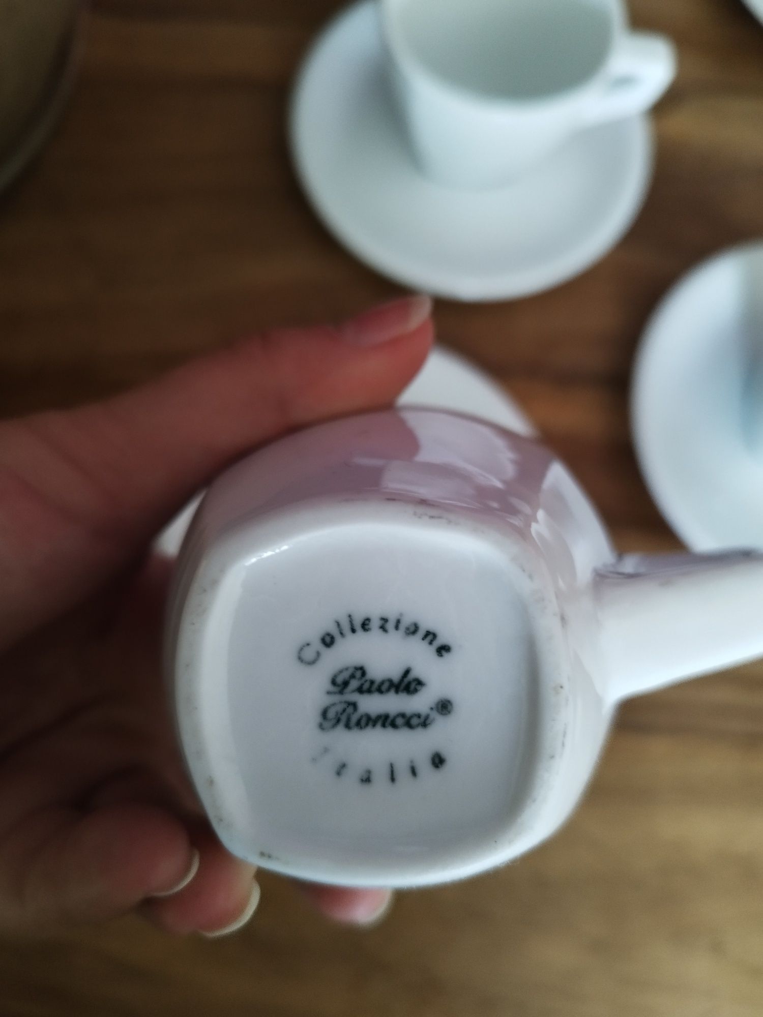 Zestaw filiżanek do espresso - włoska porcelana