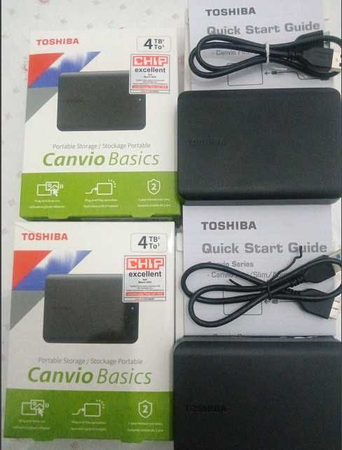 Disco Externo 2.5" Toshiba Canvio Basics 4TB USB 3.2 Preto