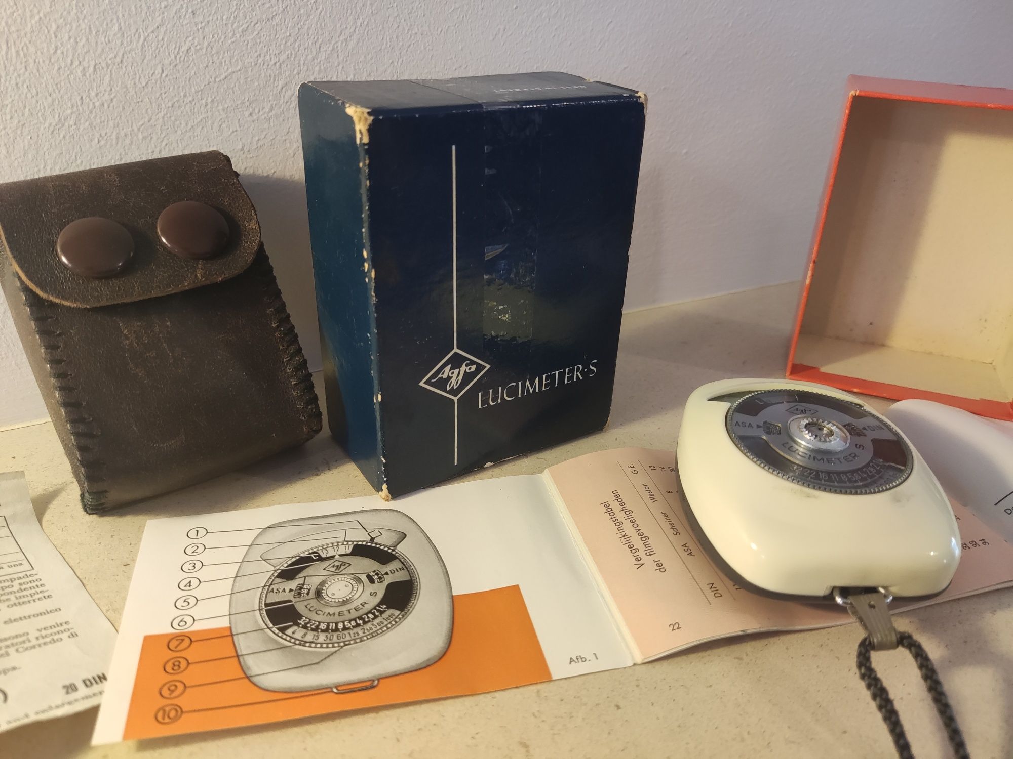 Fotómetro AGFA Lucimeter S antigo vintage (caixa original)