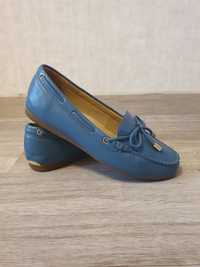 туфлі жіночі Michael Cors, шкіряні, красивий блакитний колір,  бу, але