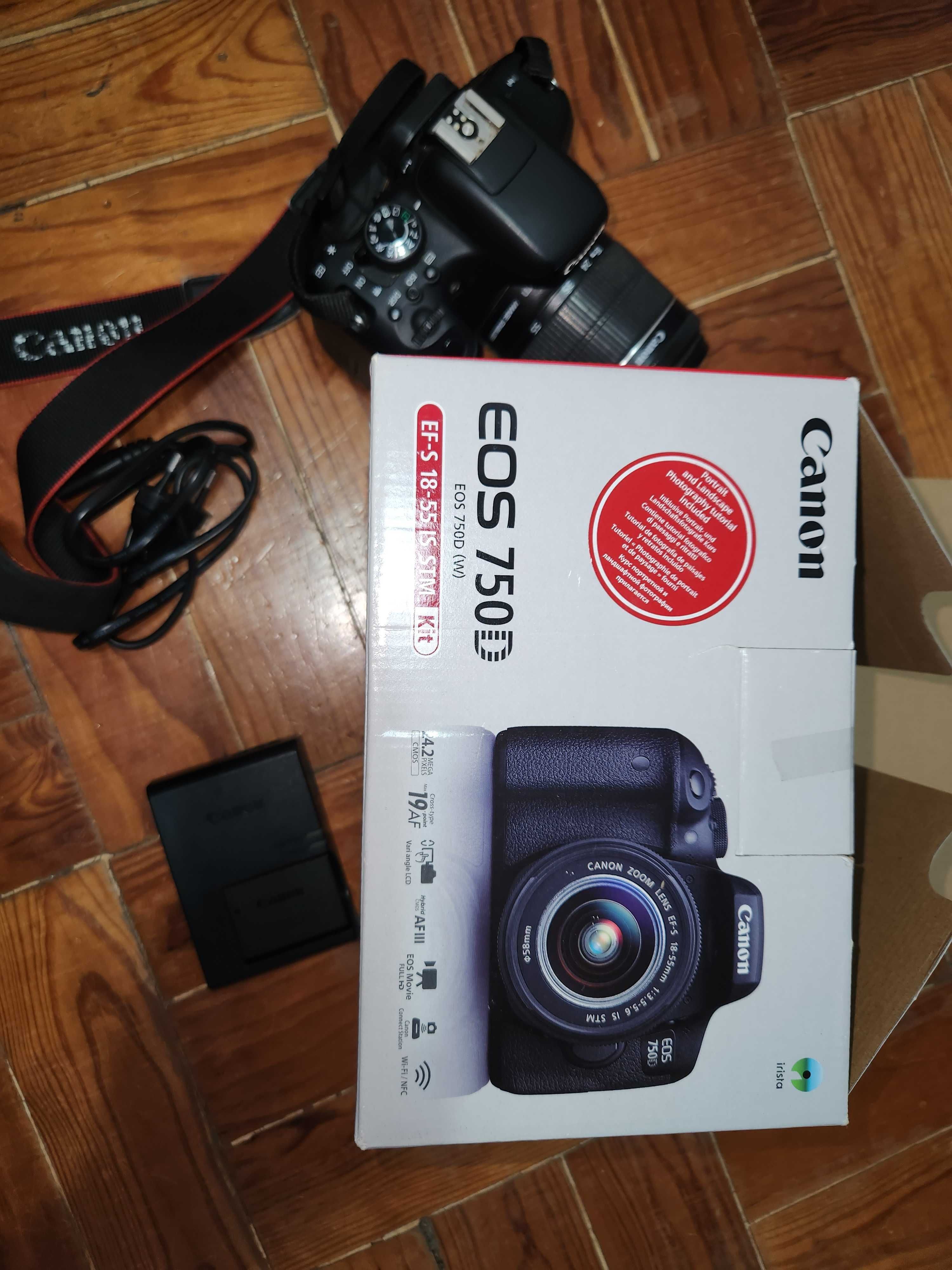 Maquina fotográfica Canon EOS750D