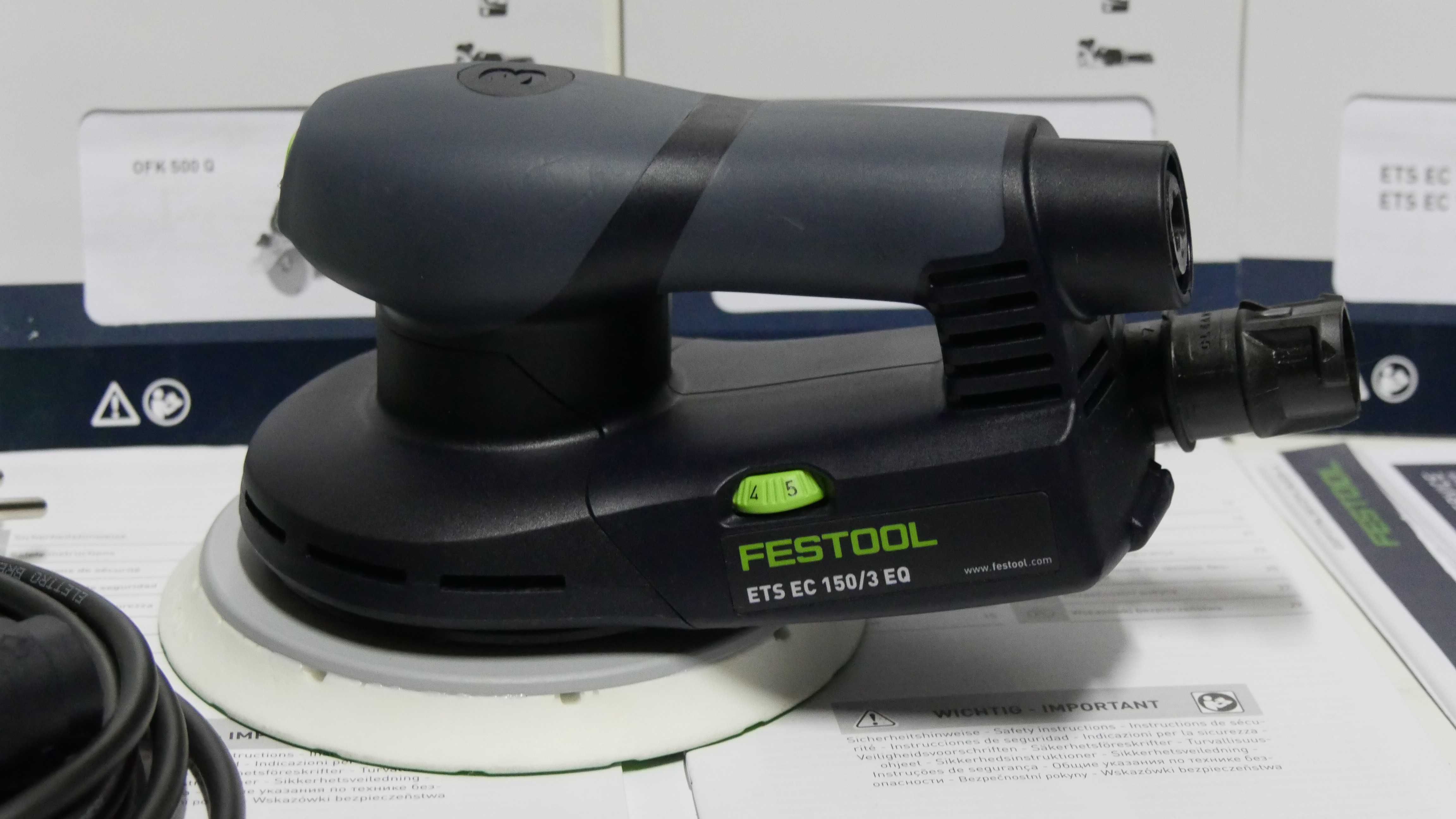 Warsztatowa szlifierka FESTOOL ETS EC 150/3 EQ z kablem 4m
