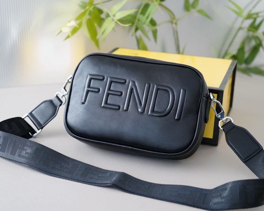 FND сумка мужская черная кожаная через плечо оригинал louis vuitton