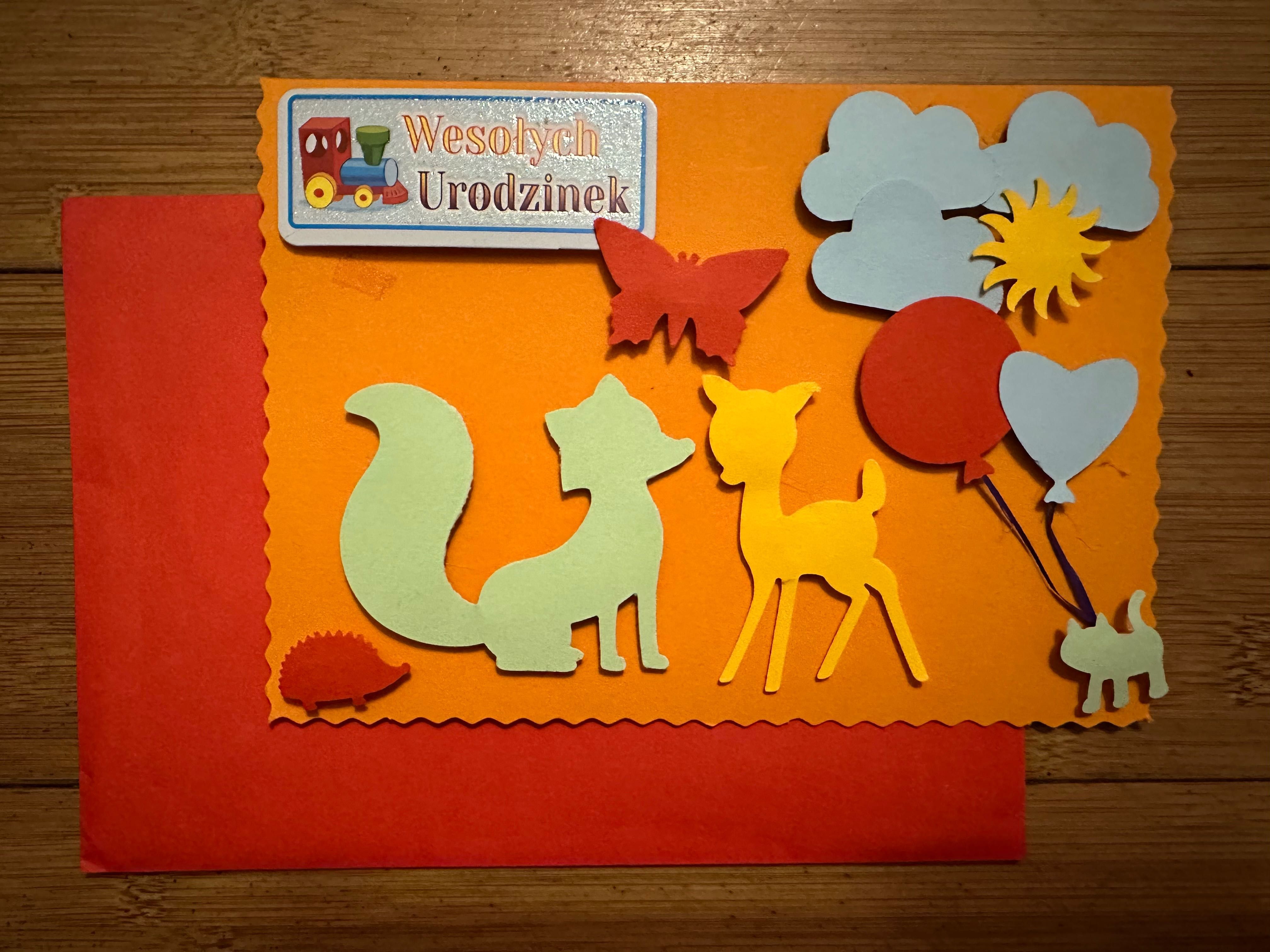Kartka urodzinowa dla dziecka