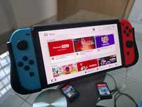 konsola Nintendo Switch OLED dwie gry zestaw