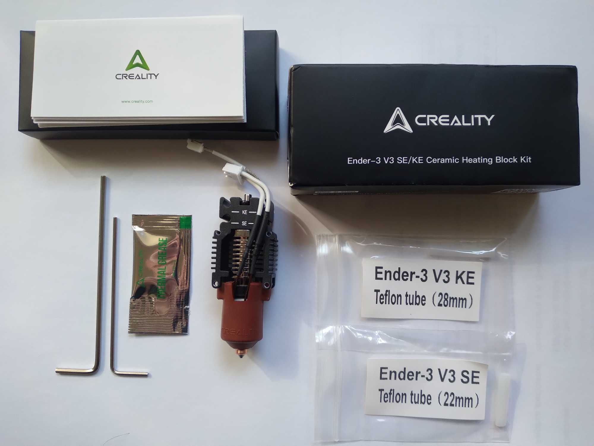Хотенд Creality hotend з радіатором Ender-3 V3 SE, Ender-3 V3 KE