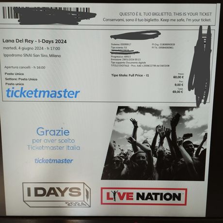 Bilet na koncert Lana Del Rey Mediolan 4.06.2024