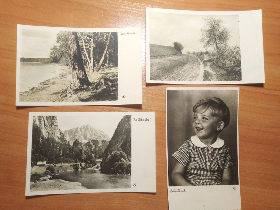 4 старые германские открытки