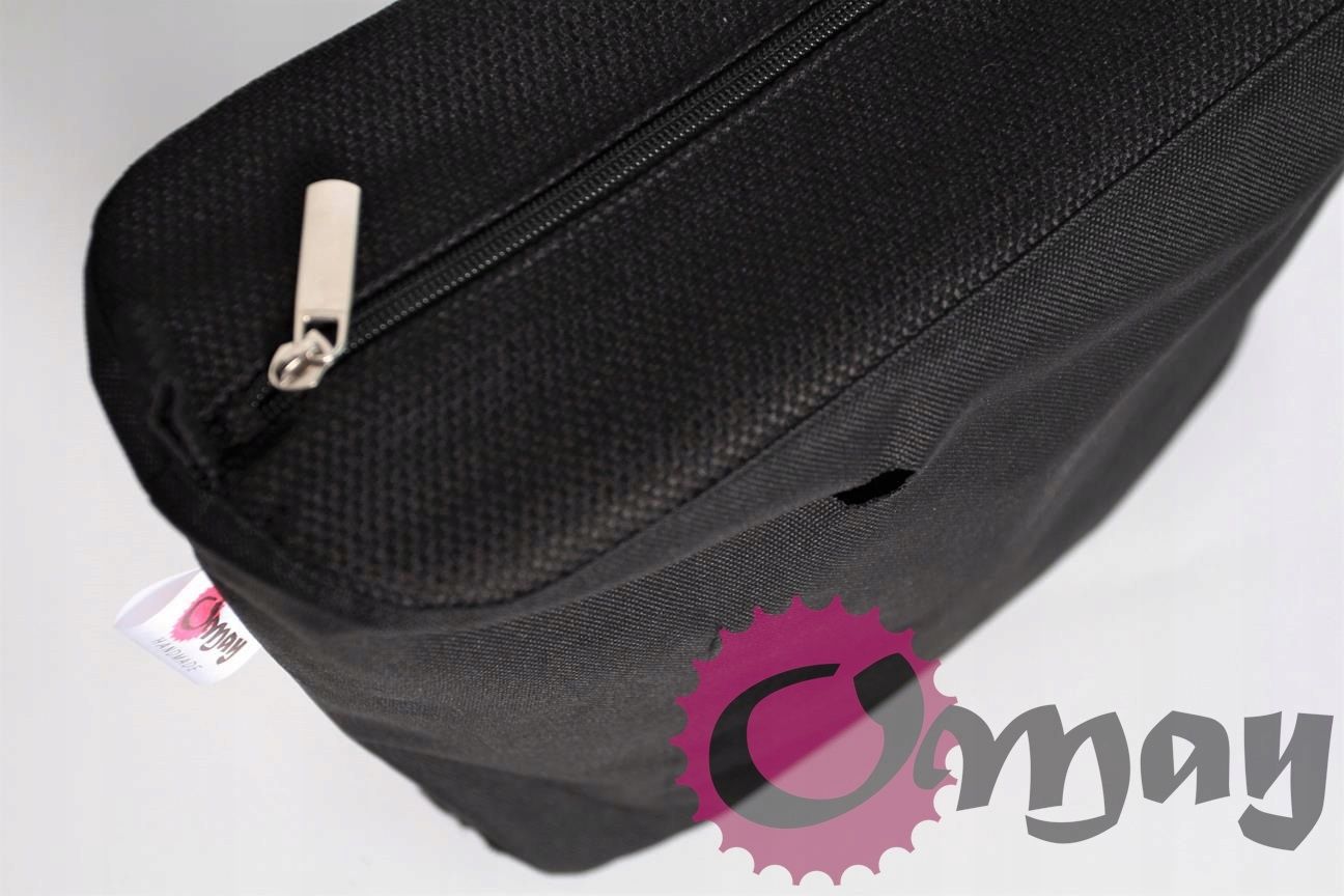EFEKTOWNY Organizer OBAG STANDARD czarna struktura 2 kieszenie OMAY