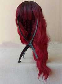 Червона перука 45 см, красный парик