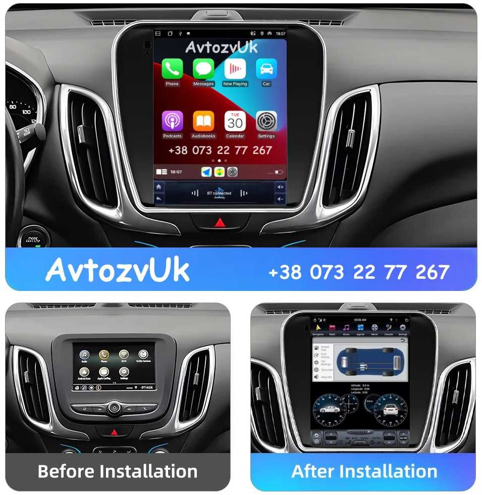 Магнитола PT CRUISER Chrysler Jeep Chevrolet EQUINOX Dodge Android 14