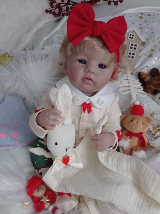 Lalka w typie reborn z wyprawką prezent lala cała winylowa