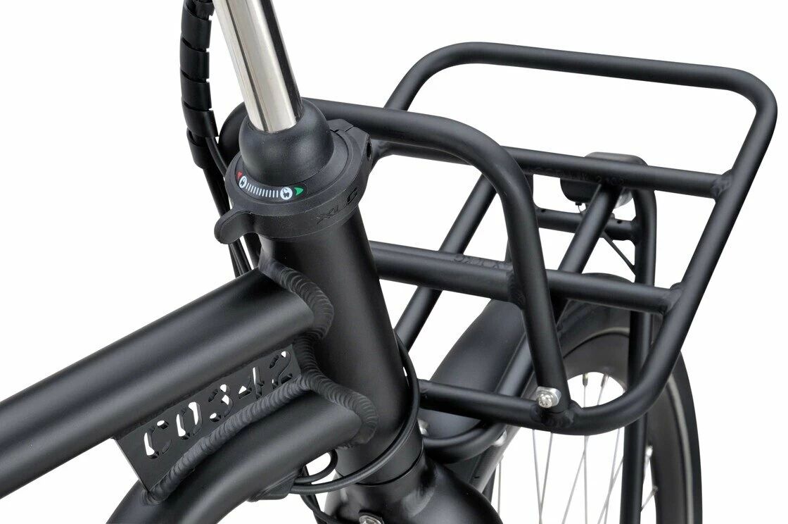 Rower elektryczny Batavus Quip Extra Cargo Bosch Unisex Black Mat