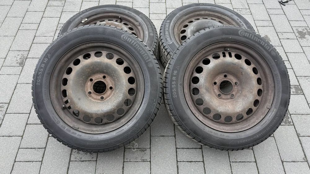 Koła 205/55 r16 5x110 opel chevrolet felgi stalowe et41 Continental
