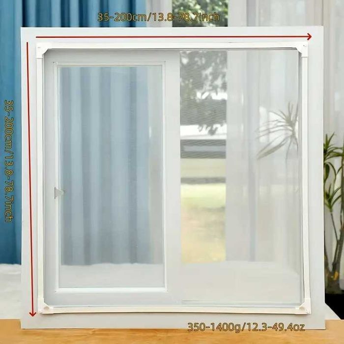 Mosquiteiro magnético para janelas 1mx1m