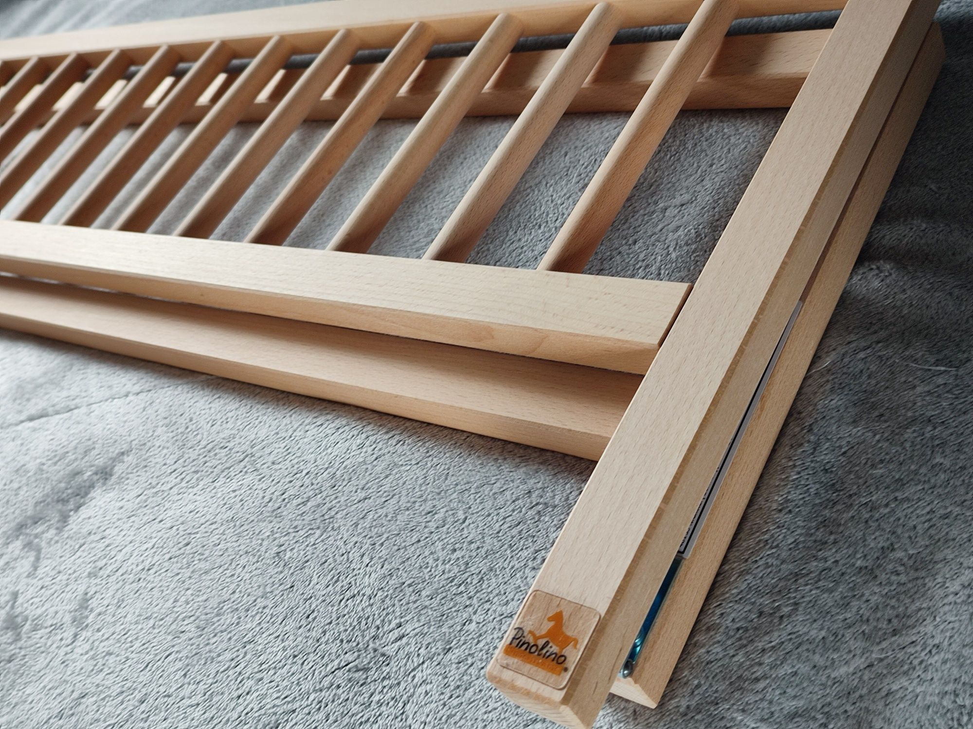 Barierka ochronna do łóżka Pinolino 90 cm, drewno bukowe