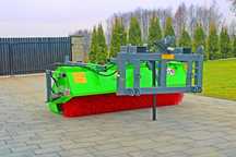 Zamiatarka hydrauliczna / na wałek WOM Zamiatarka drogowa uliczna do kostki Zamiatarka do ciągnika wózka KAŻDY ROZMIAR Abra Metal Technik
