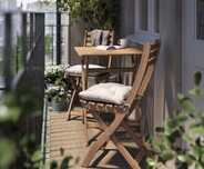 Conjunto mesa + 2 cadeiras de jardim Askholmen