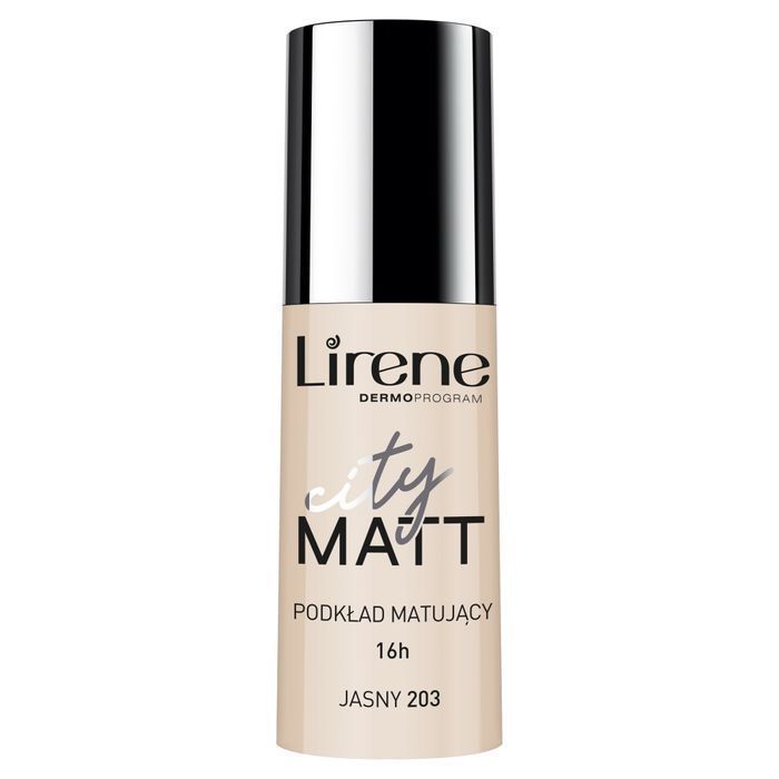 Lirene City Matt Podkład Matujący Do Twarzy 203 Jasny 30Ml (P1)