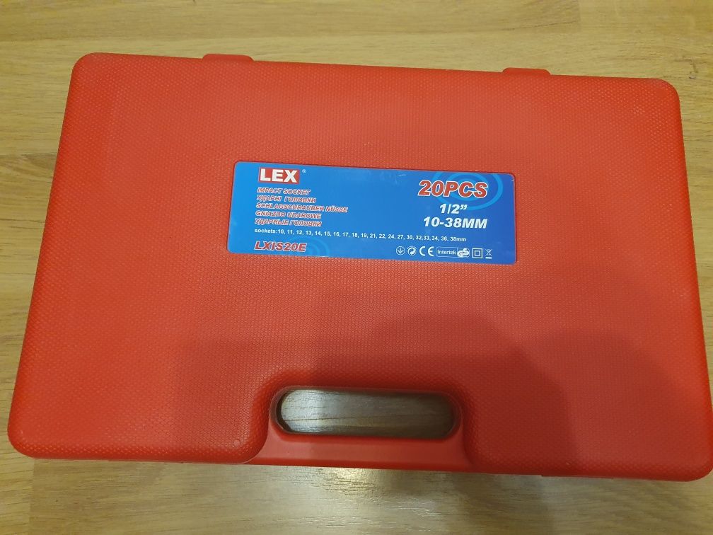 Набор головок ударных LEX LXIS20E : 1/2" 10-38мм Головки 20 шт