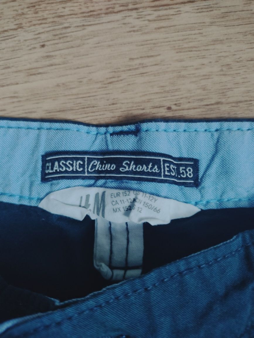 Spodenki krótkie chinosy rozmiar 152 H&M