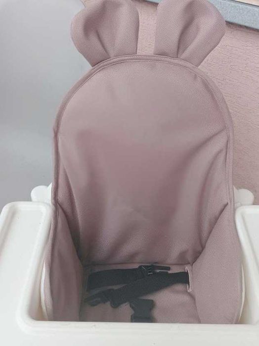 Wkładka, poduszka do krzesełka Antilop Ikea miś z uszkami-kakaowy