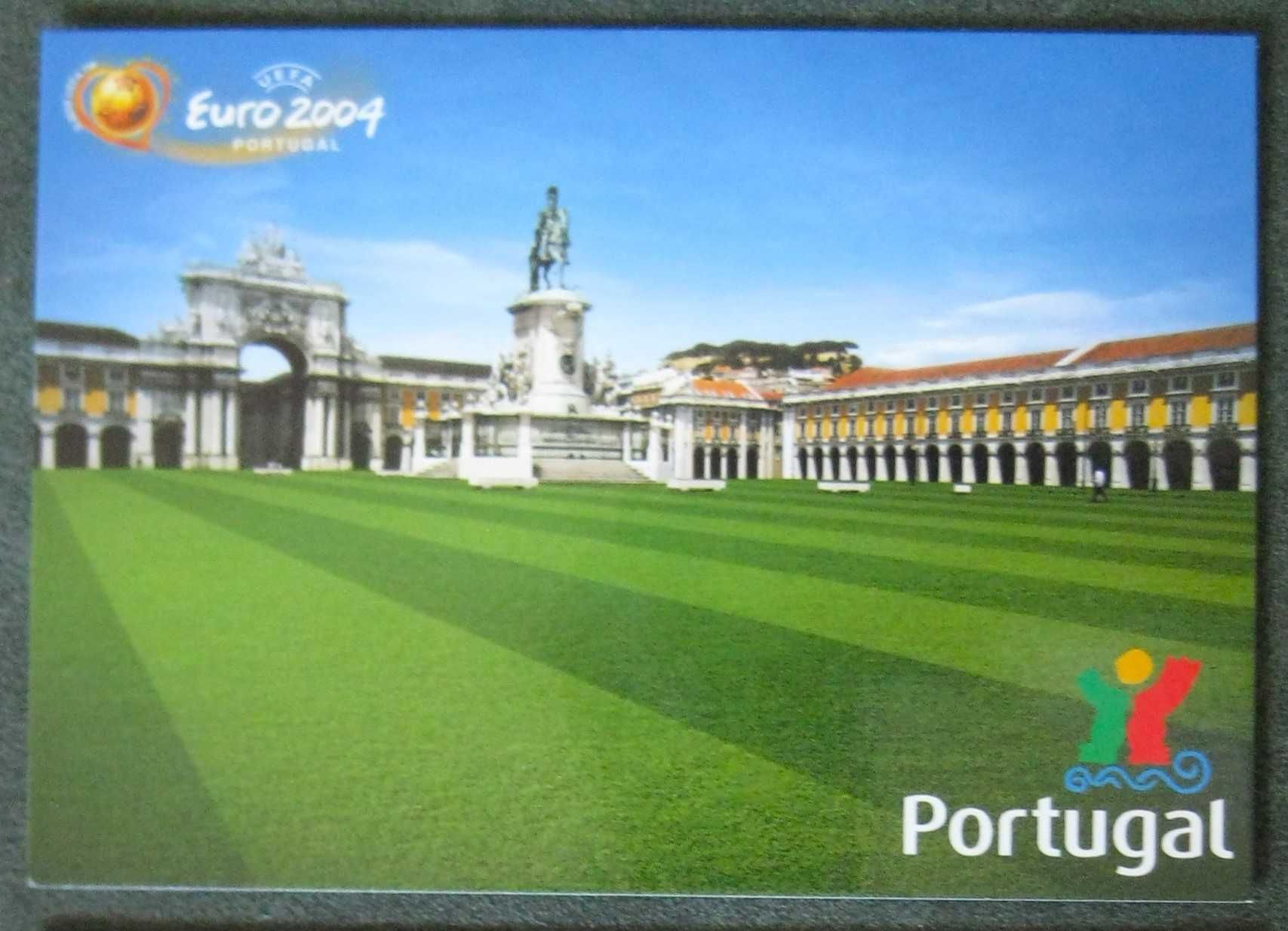 Conjunto de 5 Inteiros Postais dos Relvados das Cidades do Euro 2004