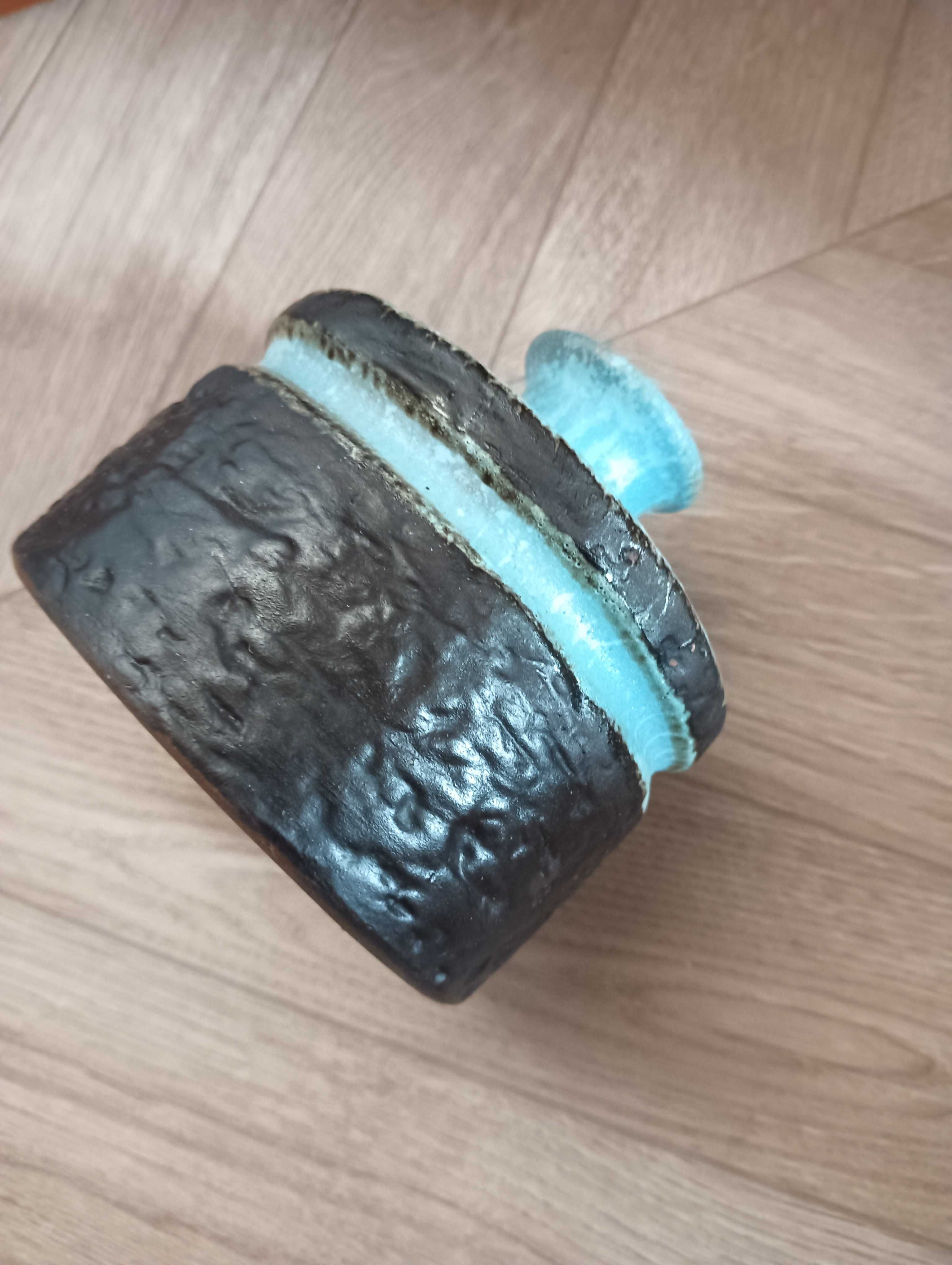 Wazon ceramiczny Haldensleben niebiesko brązowy