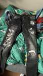 spodnie dsquared2 czarne tanio