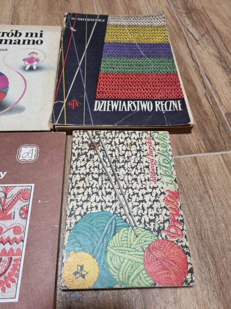 Książki dziewiarstwo, haft, kulisy kroju, druty, zrób mi to mamo