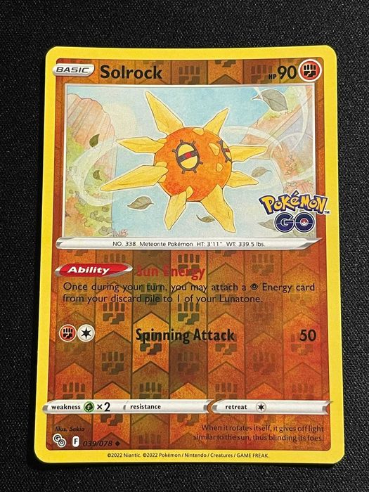 Carta Pokémon GO Solrock 39/78