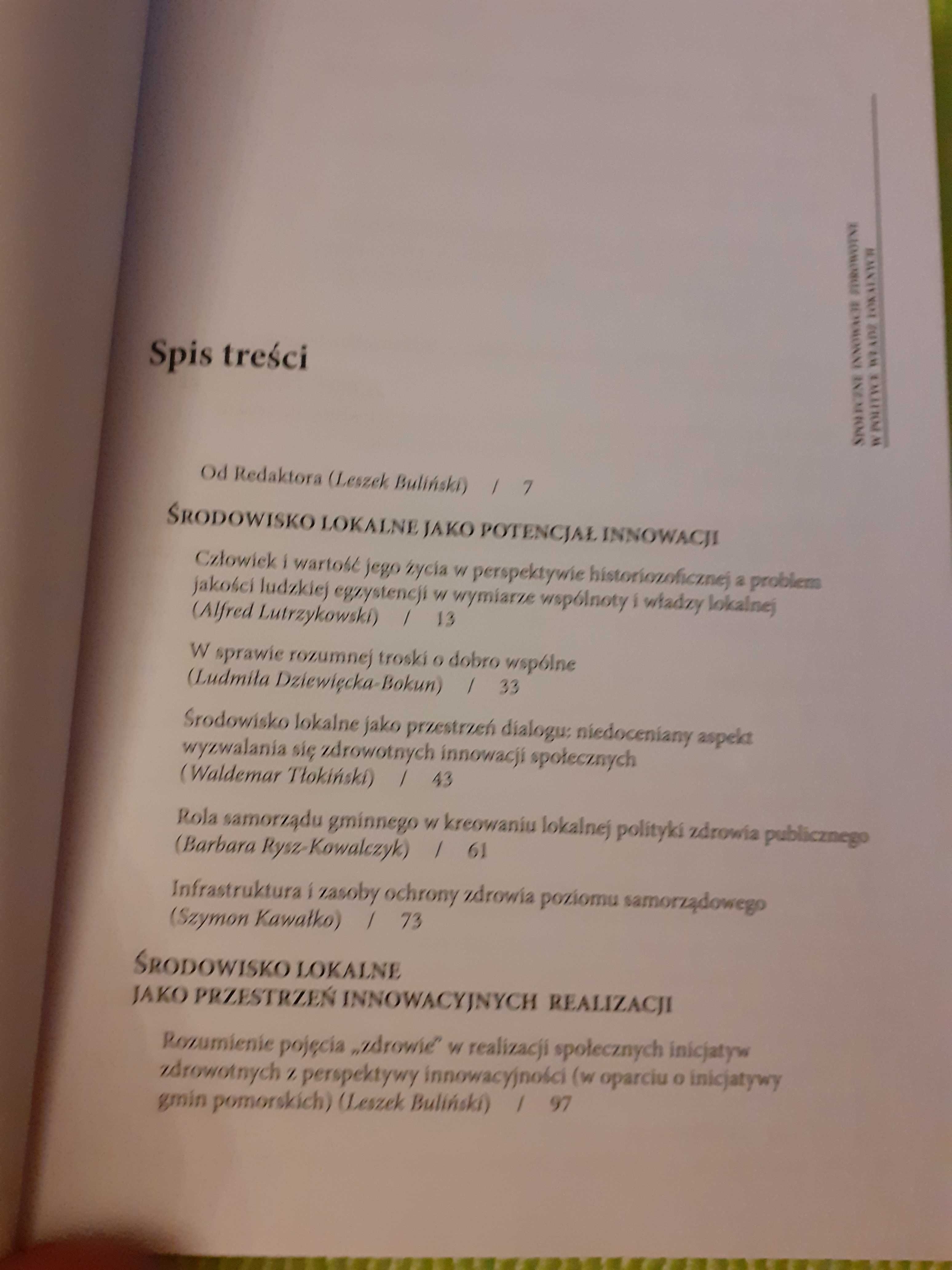 Społeczne innowacje zdrowotne w polityce władz lokalnych Obraz obywate
