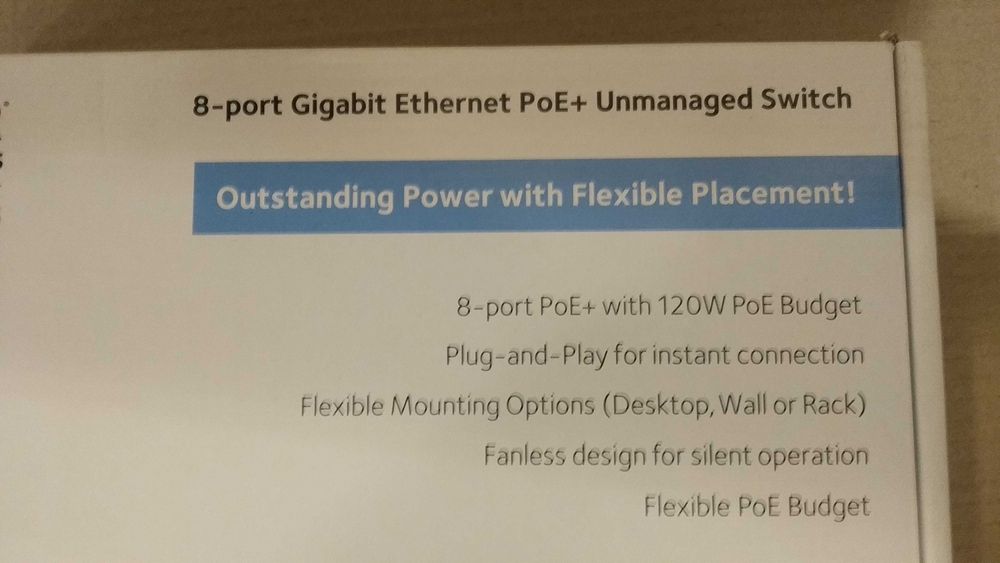NETGEAR GS108PP-100EUS некерований гігабітний комутатор