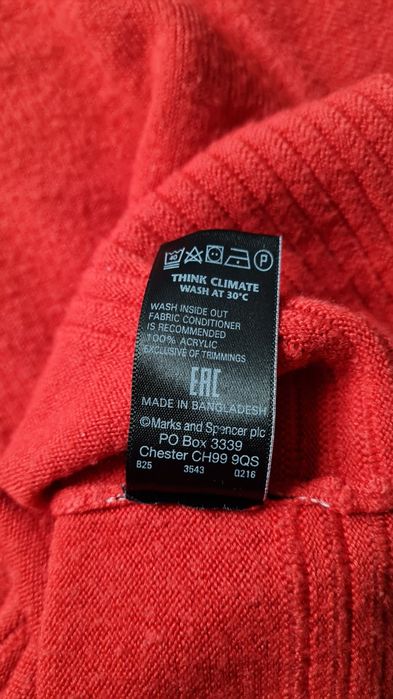 Czerwony sweter M&S
