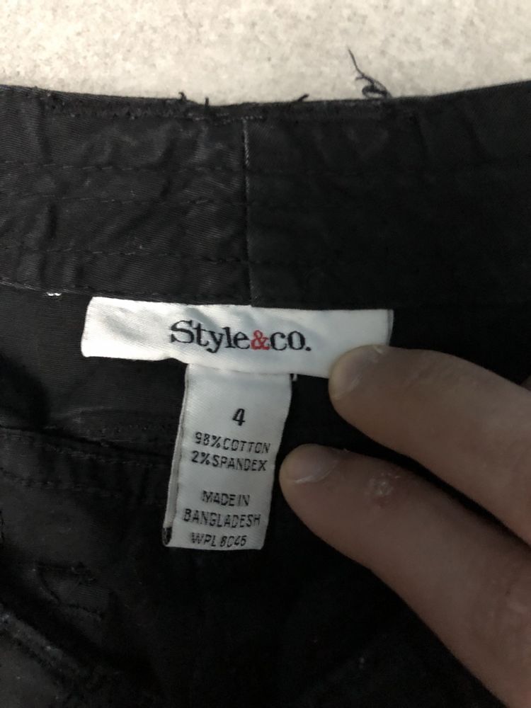 Czarne spodnie cargo w rozmiarze xxs opium alternative black pants