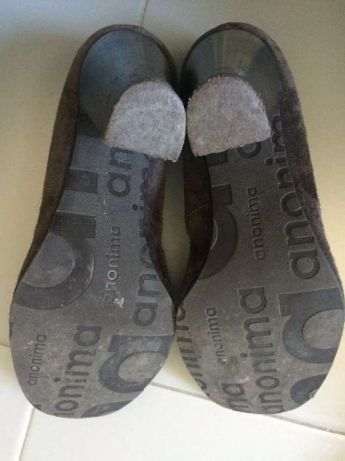 Sapatos castanhos de senhora (tam 37)