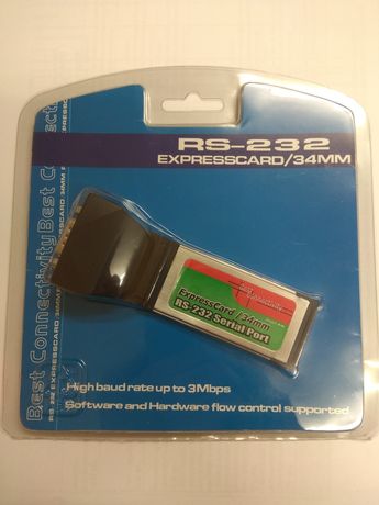 Adapter Expresscard karta kontroler RS-232