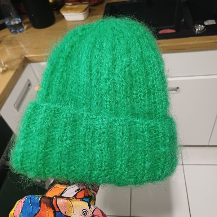 Moherowa czapka handmade
