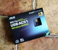 Швидкісний, міні Wi-Fi адаптер Asus USB-AC51 AC600 dual-band