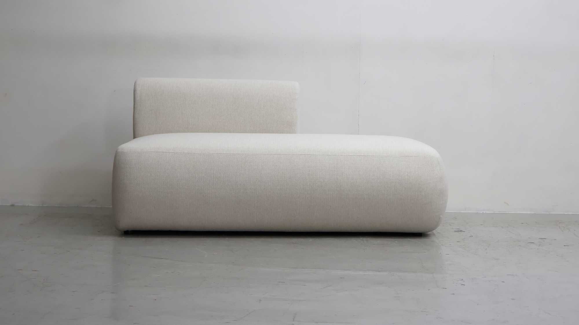 Sub Szezląg NOWA SOFA 3 os. KANAPA tkanina obły kształt Sofia Westwing
