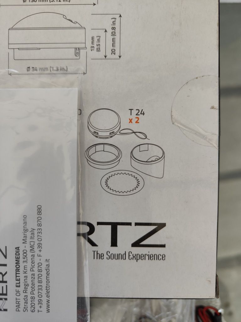 Głosniki wysokotonowe Hertz T24 // syczki // 4szt NOWE!!