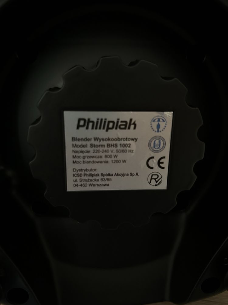 Blender kielichowy Philipiak Storm II z funkcją gotowania