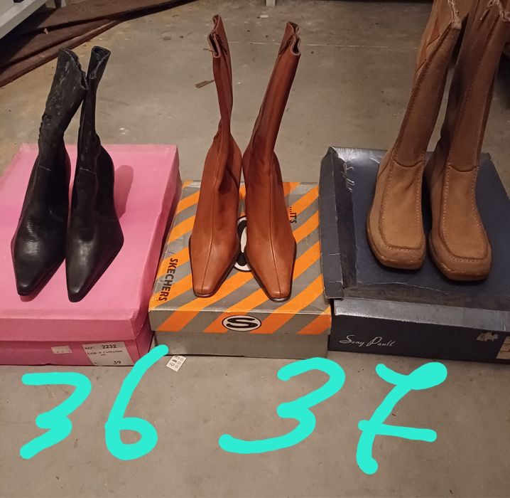 Lote pares de sapatos homem e mulher