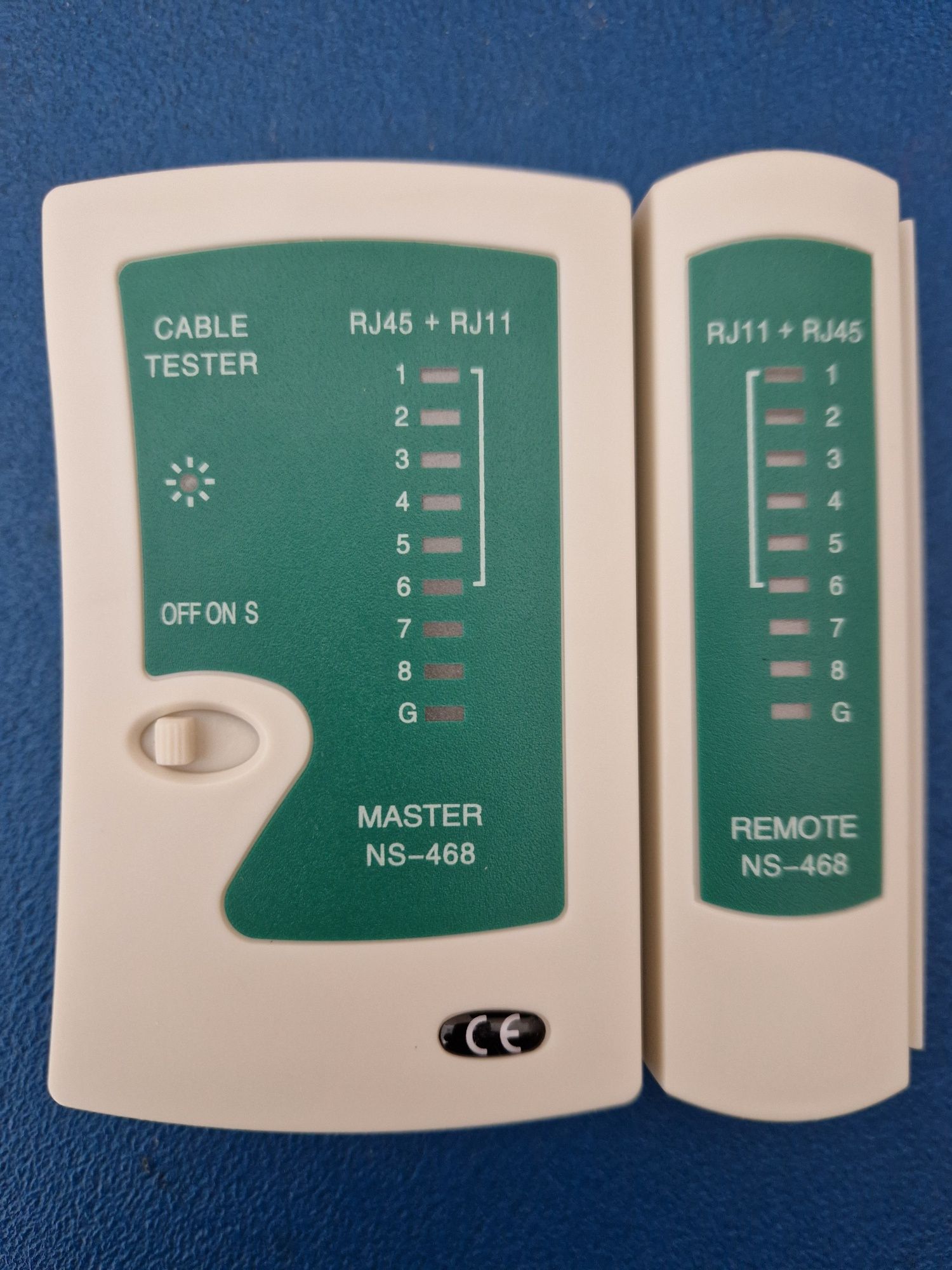 Tester kabli sieciowych i telefonicznych, RJ45, RJ11