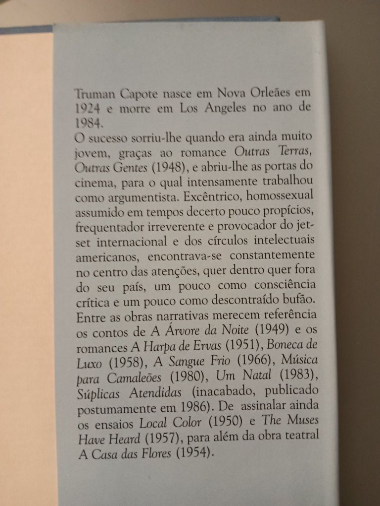 Boneca de Luxo, de Truman Capote; Coleção de Livros Mil Folhas - Novo!