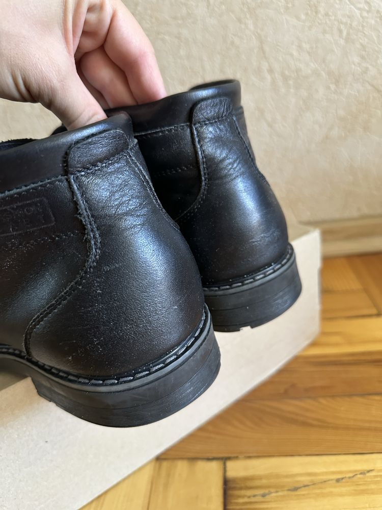 Продам мужские ботинки зимние, кожа